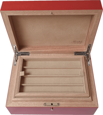 Gentili pen chest for 12 pens red laqcuered wood - Fontoplumo