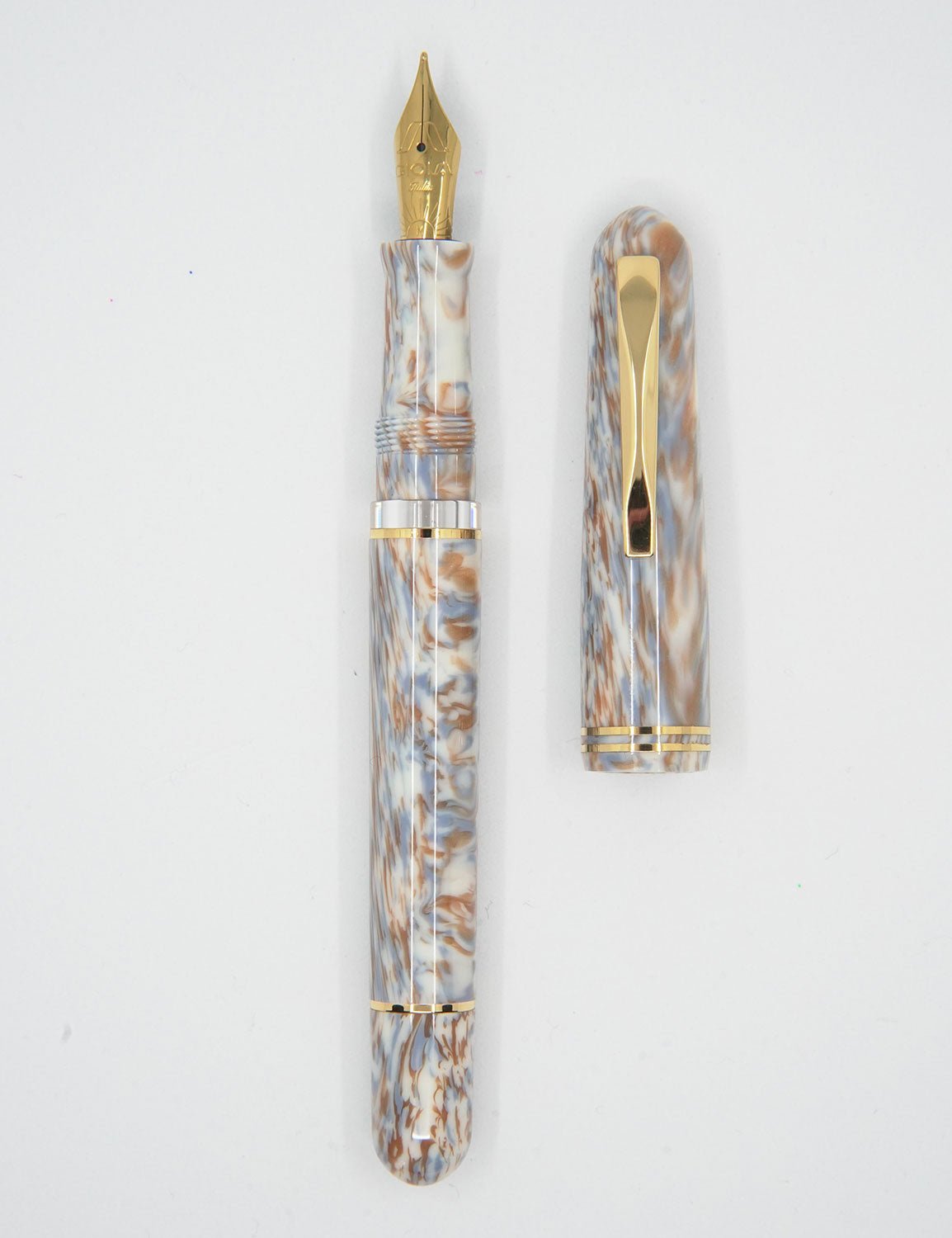 Gioia Métis Cappuccino gold fountain pen - Fontoplumo