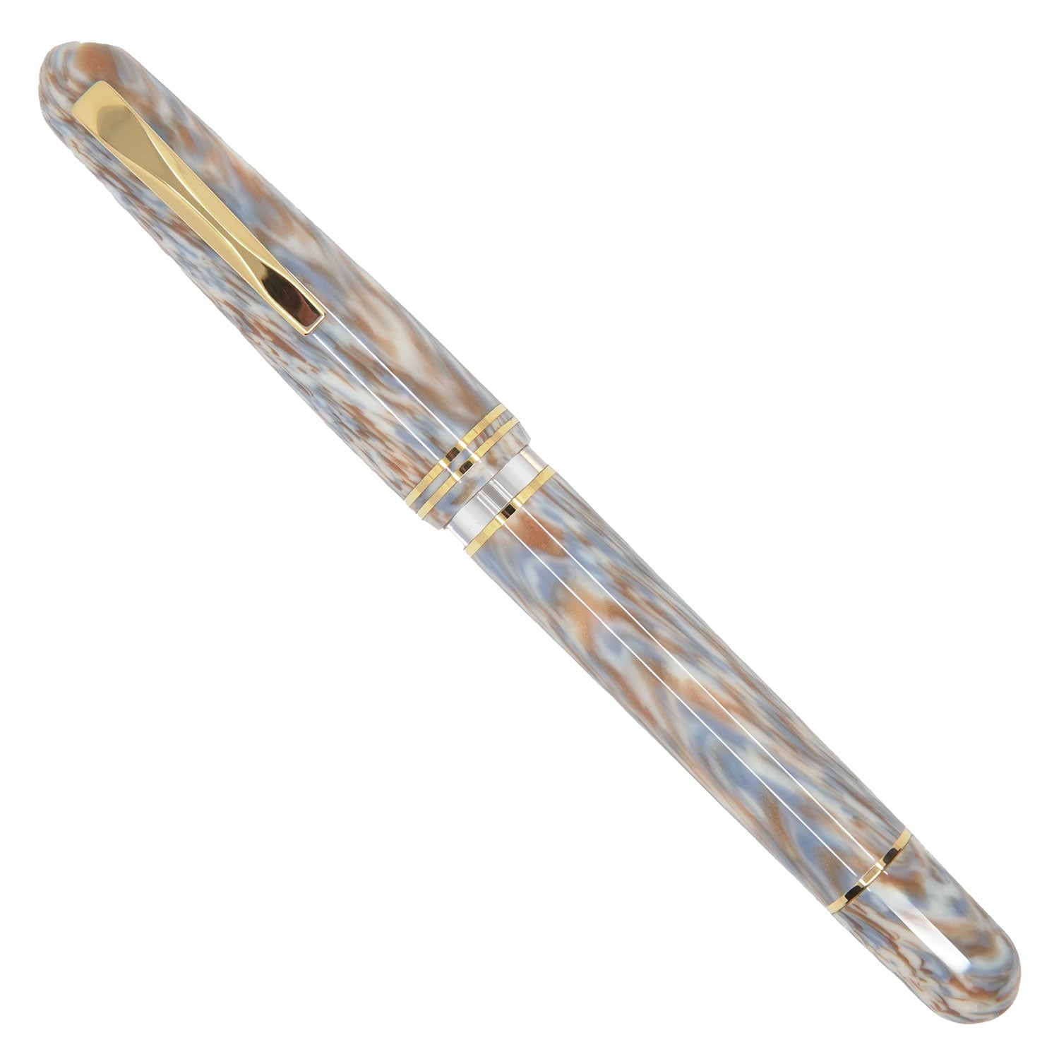 Gioia Métis Cappuccino gold fountain pen - Fontoplumo