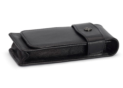 Kaweco penpouch black leather 3 Sport pens with flap - Fontoplumo
