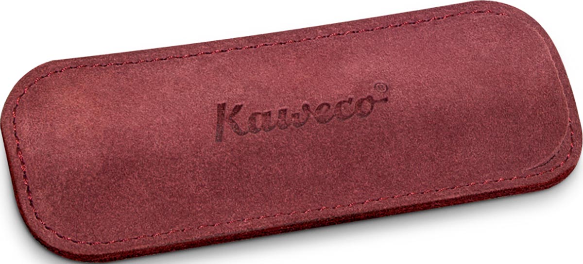 Kaweco penpouch burgundy velours for 2 Sport pens - Fontoplumo