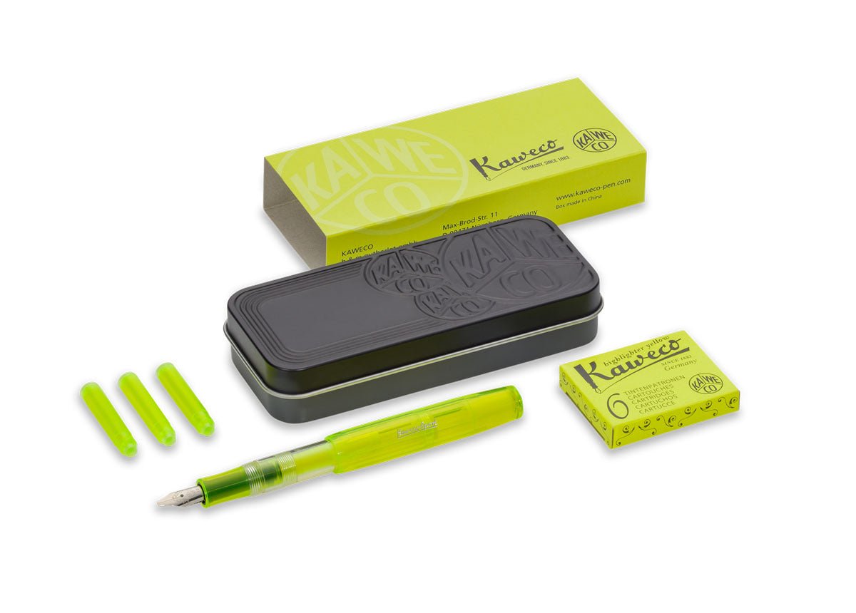 Kaweco Sport Ice marker pen yellow SET - Fontoplumo