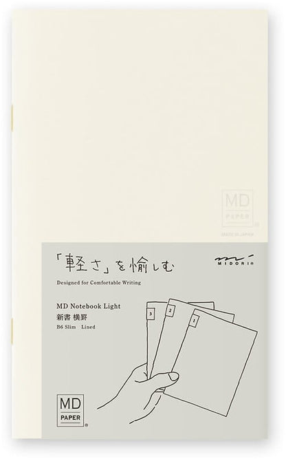 Midori B6 Light Notebook Slim 3 pack - Fontoplumo