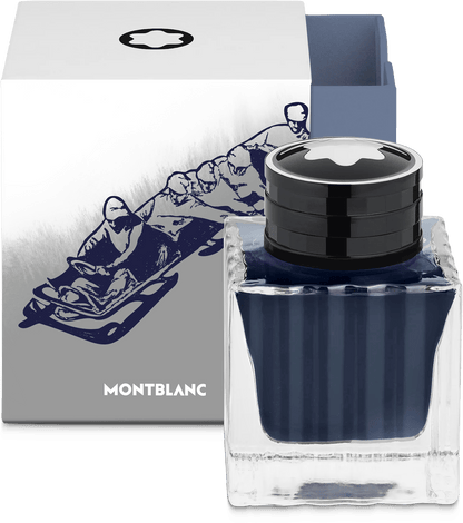 Montblanc ink bottle Olympic Heritage Chamonix Blue 50ml - Fontoplumo