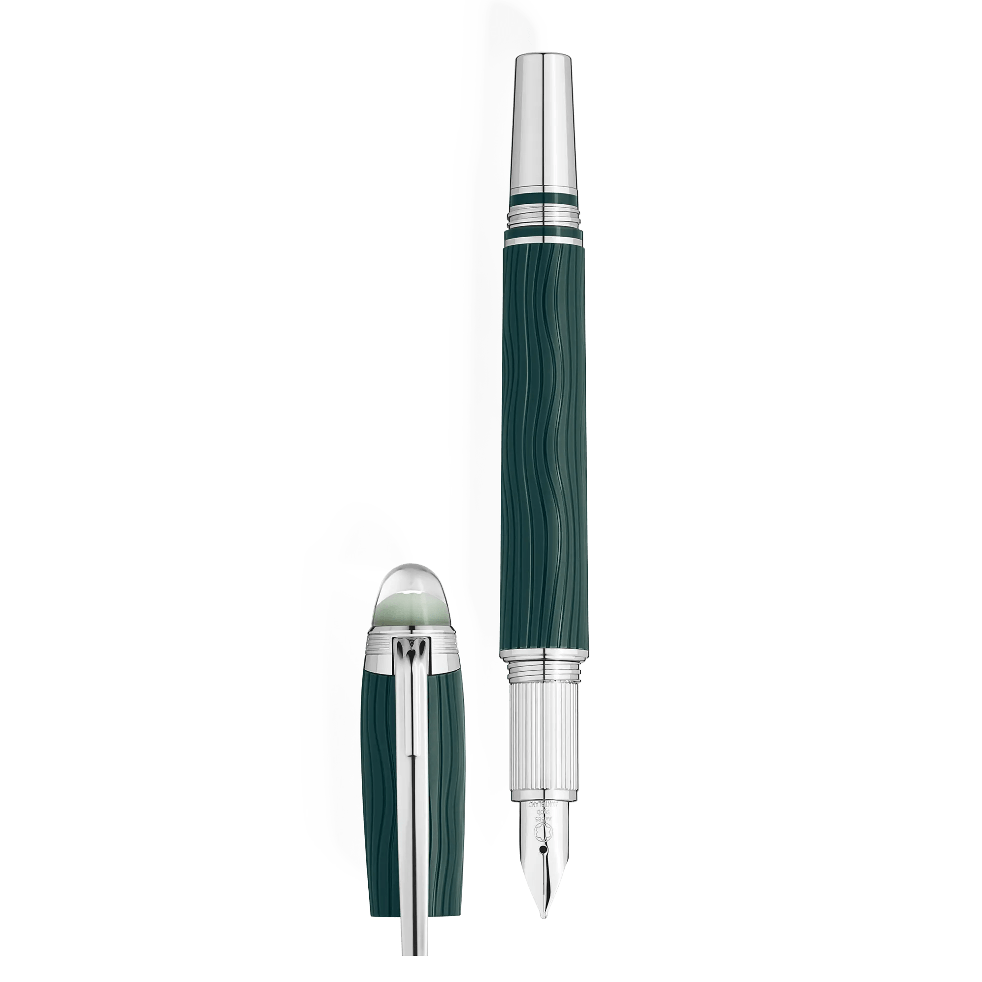 Montblanc StarWalker Polar Green fountain pen is a special edition which launched in 2025 and features a glow in the dark