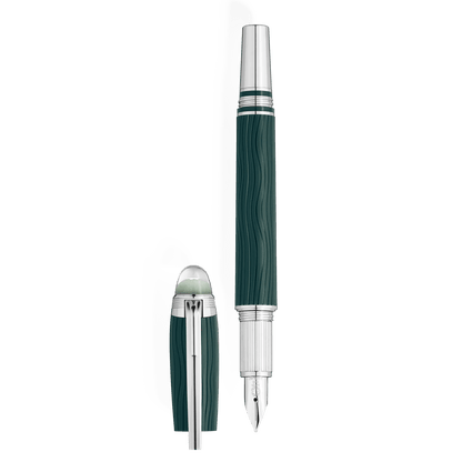 Montblanc StarWalker Polar Green fountain pen is a special edition which launched in 2025 and features a glow in the dark
