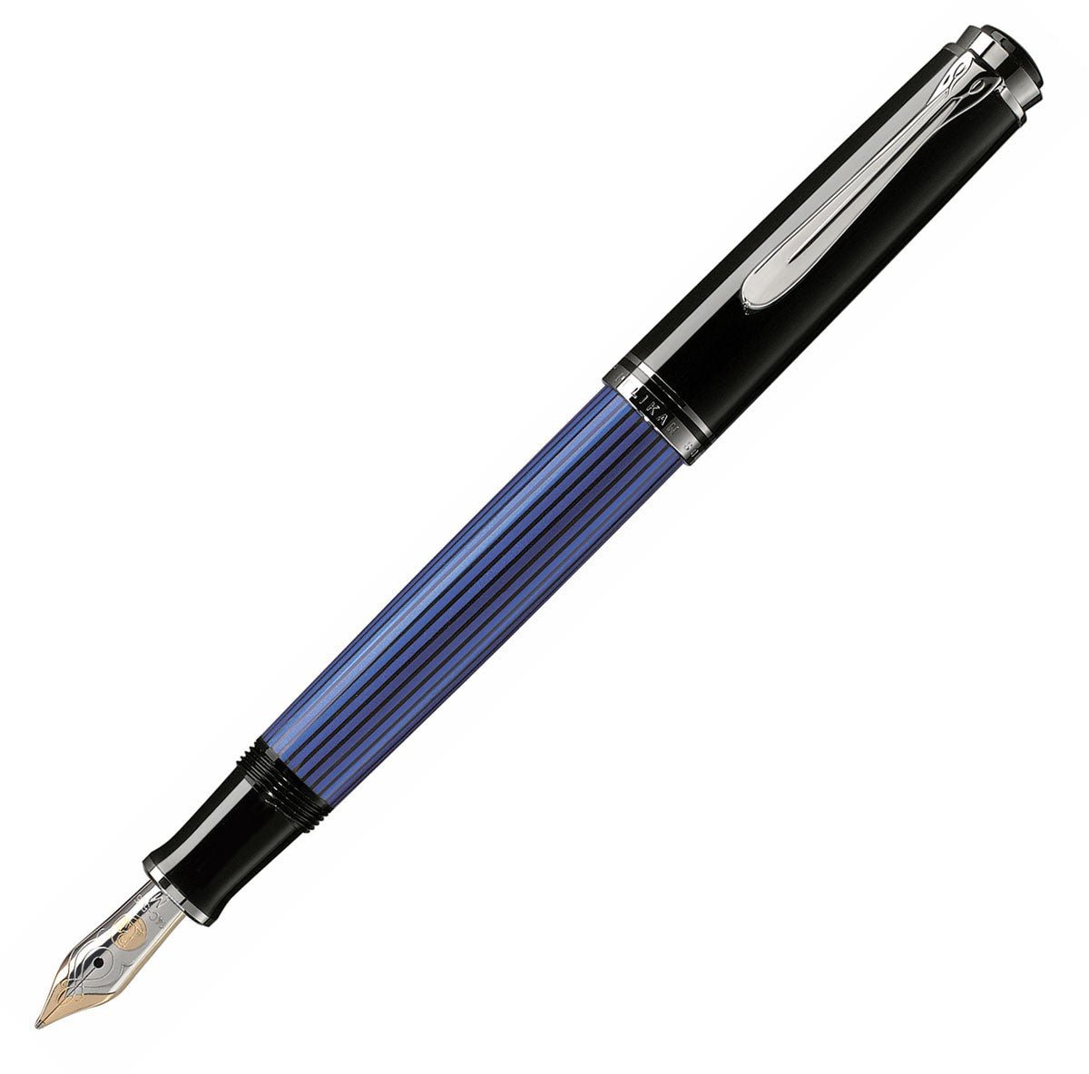 Pelikan M405 fountain pen black and blue - Fontoplumo