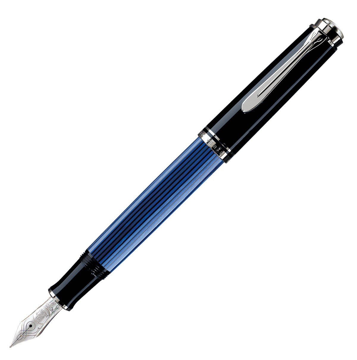 Pelikan M805 black/blue fountain pen - Fontoplumo