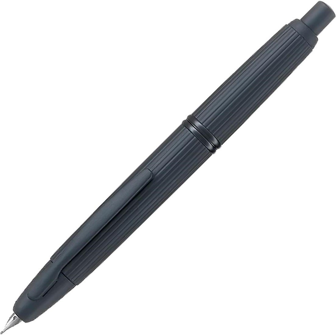Pilot Capless Stripe matte black fountain pen - Fontoplumo