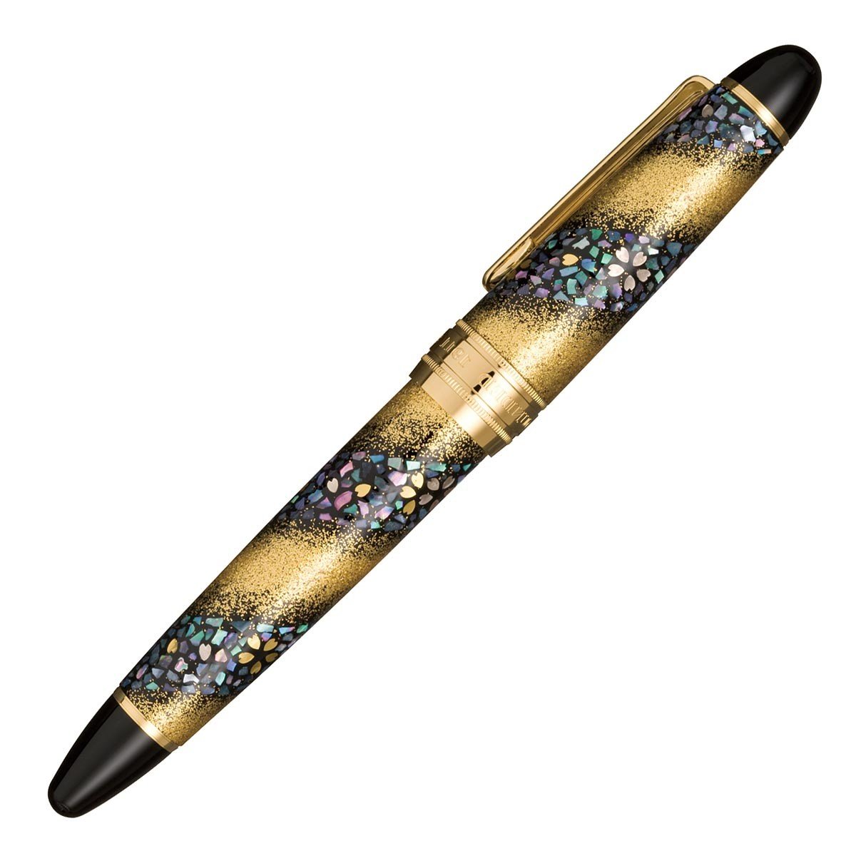 Sailor King Of Pens Maki - e Sakura Nagare fountain pen gold - Fontoplumo